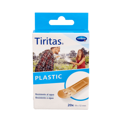 Tiritas plástico sobre 20uds
