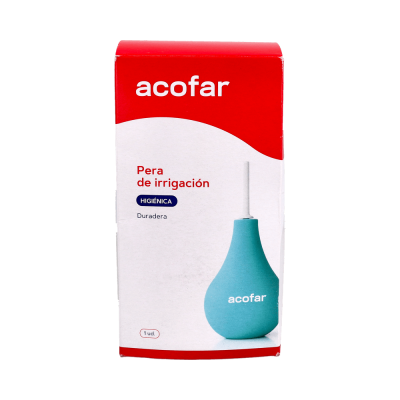 Acofar pera de irrigación...